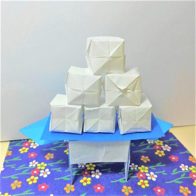 折り紙で脚付き三宝の折り方作り方 お月見や節分やひな祭り飾りにも 横浜デート人気おすすめ