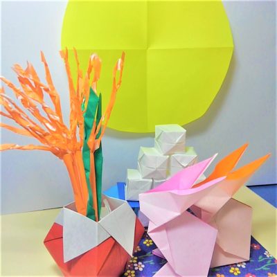 折り紙で脚付き三宝の折り方作り方 お月見や節分やひな祭り飾りにも 横浜デート人気おすすめ