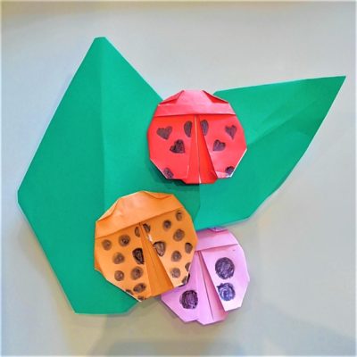 テントウムシの折り紙の折り方 少し立体的で簡単かわいい春の昆虫 横浜デート人気おすすめ