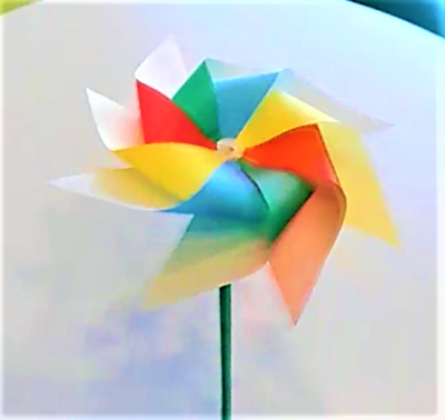 折り紙お花風車の折り方作り方 立体８枚羽のかわいい簡単かざぐるまを手作り 横浜デート人気おすすめ
