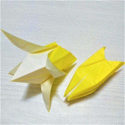 折り紙の皮むき立体バナナの折り方 むきむきバナナの簡単かわいい作り方 横浜デート人気おすすめ