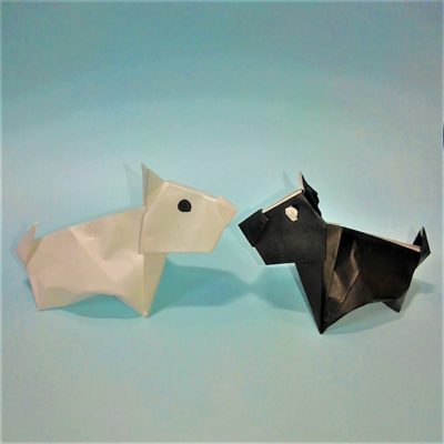 折り紙の犬の折り方作り方 立体リアルかわいいイヌ 立ちます 横浜デート人気おすすめ