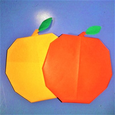 折り紙のりんごの折り方作り方 子供も簡単にできた平面リンゴはこれ 横浜デート人気おすすめ