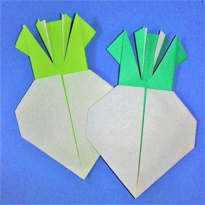 折り紙でカブの折り方作り方 子どもも簡単にかぶを一枚で野菜工作 横浜デート人気おすすめ