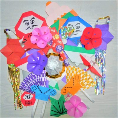 お正月の折り紙飾り工作まとめ多数 横浜デート人気おすすめ