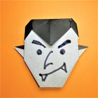 折り紙でドラキュラの折り方作り方 ハロウィンの吸血鬼の簡単工作 横浜デート人気おすすめ
