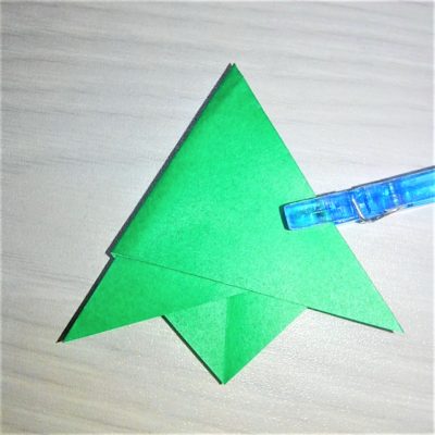 折り紙の平面クリスマスツリー装飾の折り方作り方 子どもでも超簡単な手作り飾り工作 横浜デート人気おすすめ