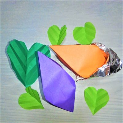 折り紙の立体サツマイモと焼き芋の折り方作り方 葉っぱも超簡単な秋の子ども手作り工作 横浜デート人気おすすめ