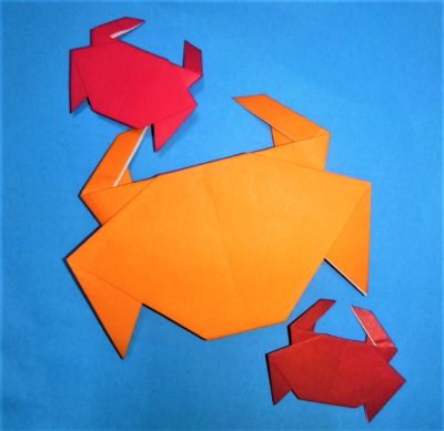 折り紙のカニの折り方作り方 平面なのに簡単立体で夏の海でリアルかわいい手作り工作 横浜デート人気おすすめ