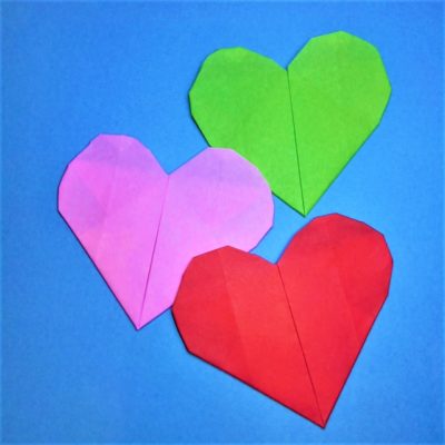 折り紙のハートの折り方作り方を多数 バレンタインに子供も簡単な平面立体のorigami Heart 横浜デート人気おすすめ