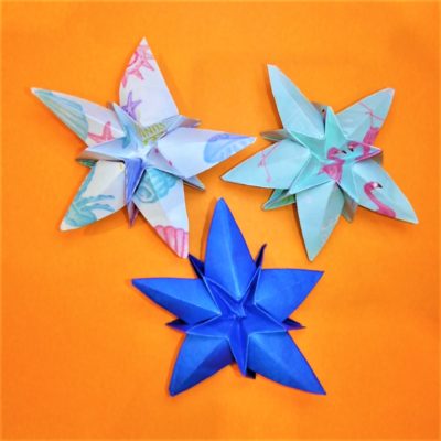 折り紙で立体の星の折り方作り方 簡単1枚のクリスマスorigami Christmas 3d Star 横浜デート人気おすすめ