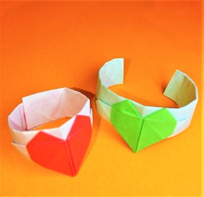 折り紙ハートリング指輪の簡単かわいい折り方作り方 Origami Heart Ring 横浜デート人気おすすめ