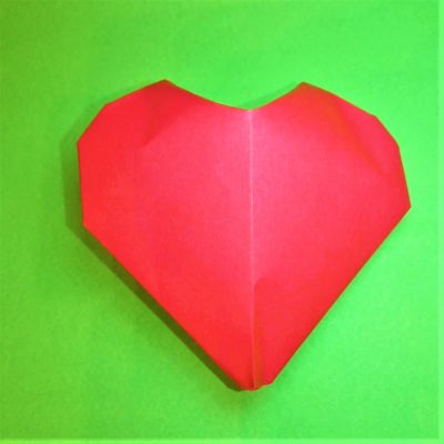 折り紙ぷっくり立体ハートの超簡単折り方作り方 3d Heart Balloon Origami 横浜デート人気おすすめ