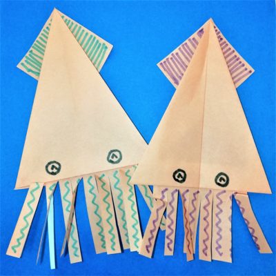 イカの折り紙折り方 簡単なスプラトゥーン作り方 横浜デート人気おすすめ