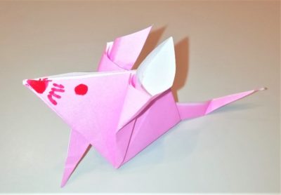 立体ネズミの簡単折り紙 立てて遊べる干支ネズミの折り方作り方 横浜デート人気おすすめ