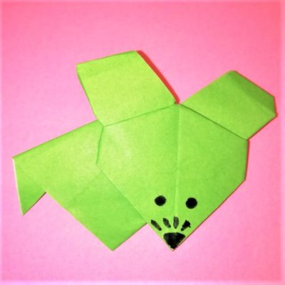 ねずみの顔の折り紙の簡単な折り方作り方 立体風な折り方 横浜デート人気おすすめ
