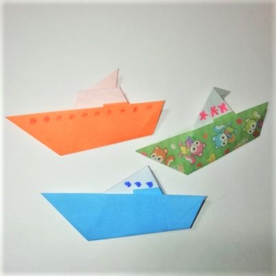 折り紙のカッコいい船の折り方作り方 3歳児の折り紙ヨット 横浜デート人気おすすめ