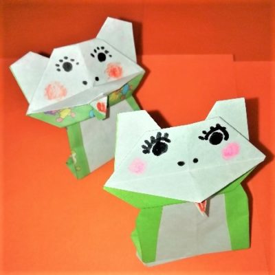 折り紙カエルの簡単かわいい立体折り方作り方 幼稚園幼児でもok 横浜デート人気おすすめ